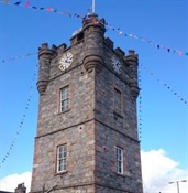 NJ33NW0021 - CLOCK TOWER, THE SQUARE, DUFFTOWN 