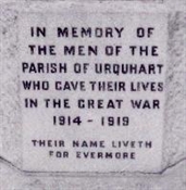 NJ26SE0121 - URQUHART WAR MEMORIAL 