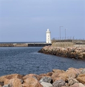 NJ46NW0052 - LIGHTHOUSE, NORTH PIER, BUCKIE HARBOUR 